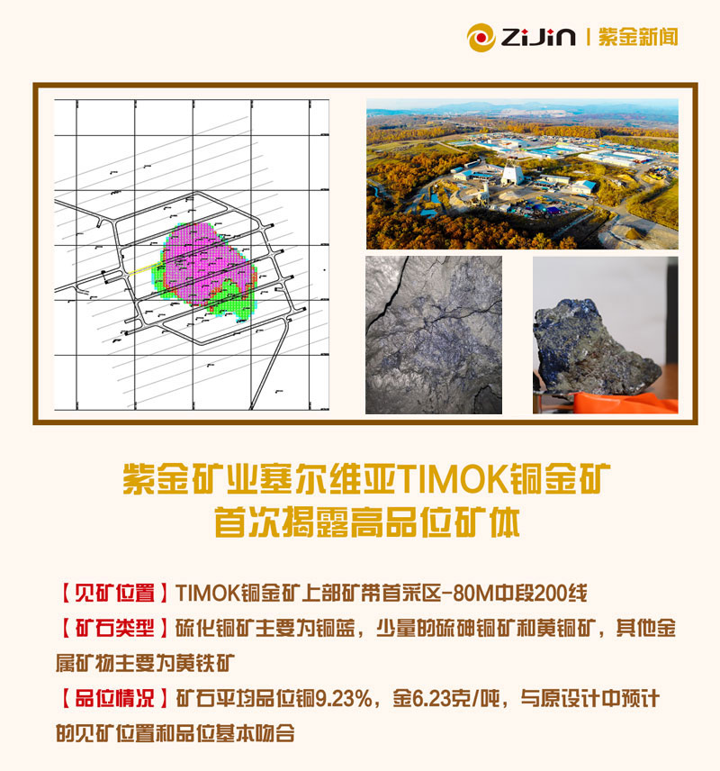 4118云顶集团矿业塞尔维亚Timok铜金矿首次揭破高品位矿体